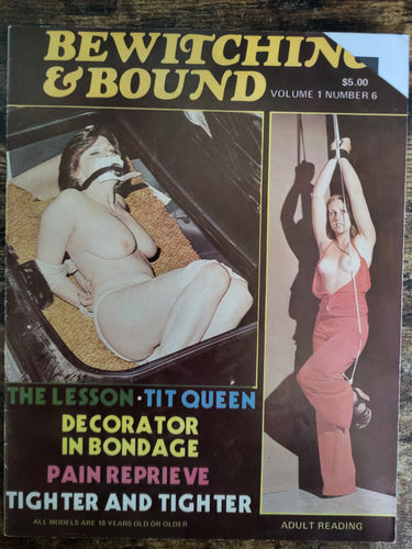 Bewitching & Bound Magazine Vol 1 No 6.. 1978 US Bondage Magazine